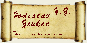 Hodislav Živkić vizit kartica